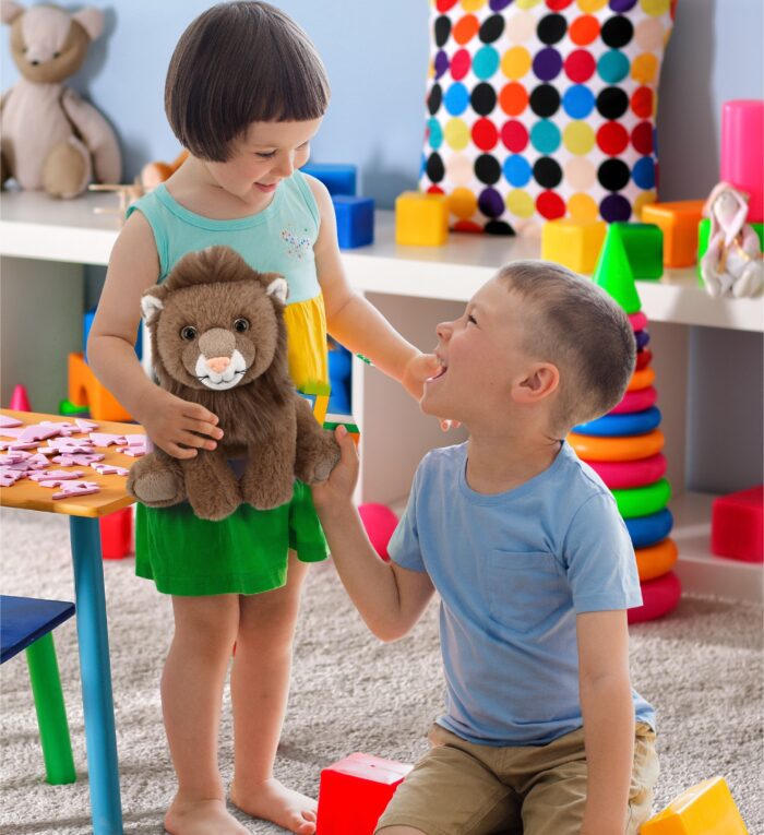 Squat Lion 8" - Super-Soft Plush - Image 6