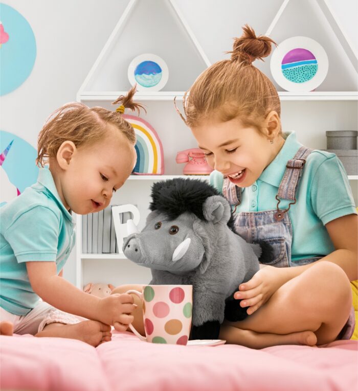 Grey Boar 7.5" - Super-Soft Plush - Image 5
