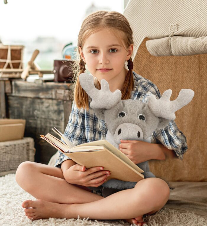 Squat Reindeer 8.5" - Super-Soft Plush - Image 7