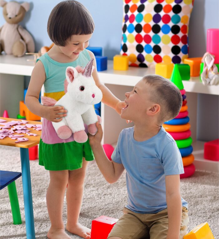 White Unicorn 9" - Super-Soft Plush - Image 6