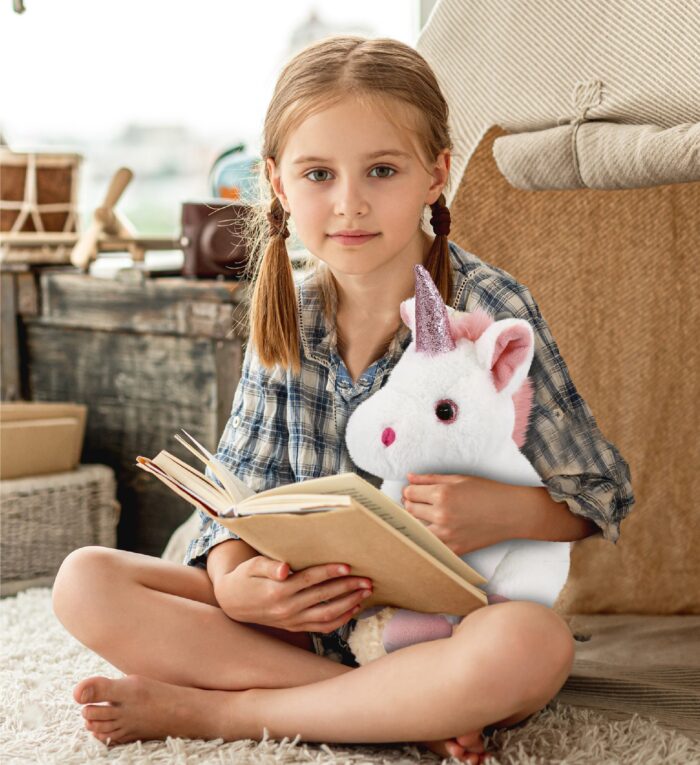 White Unicorn 9" - Super-Soft Plush - Image 7