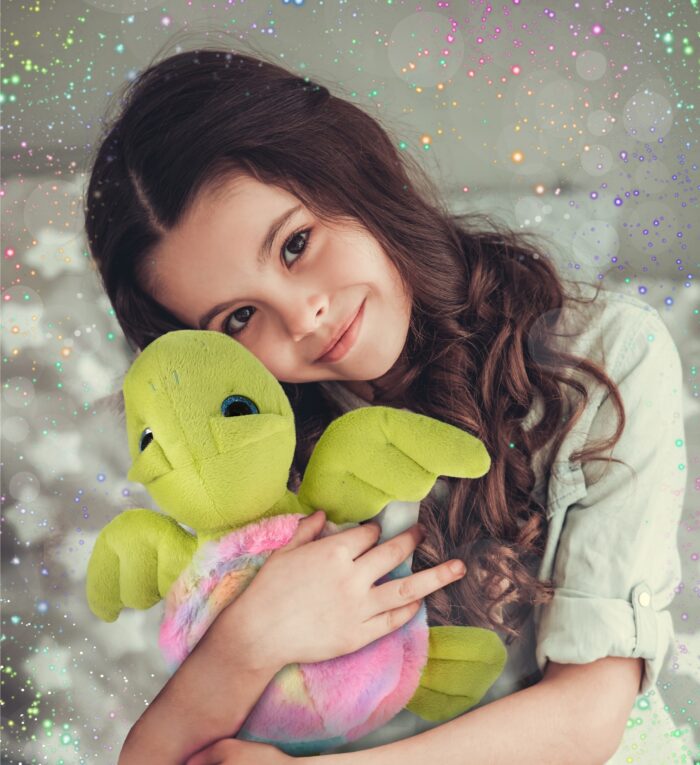 Rainbow Green Sea Turtle 10" - Super-Soft Plush - Image 5