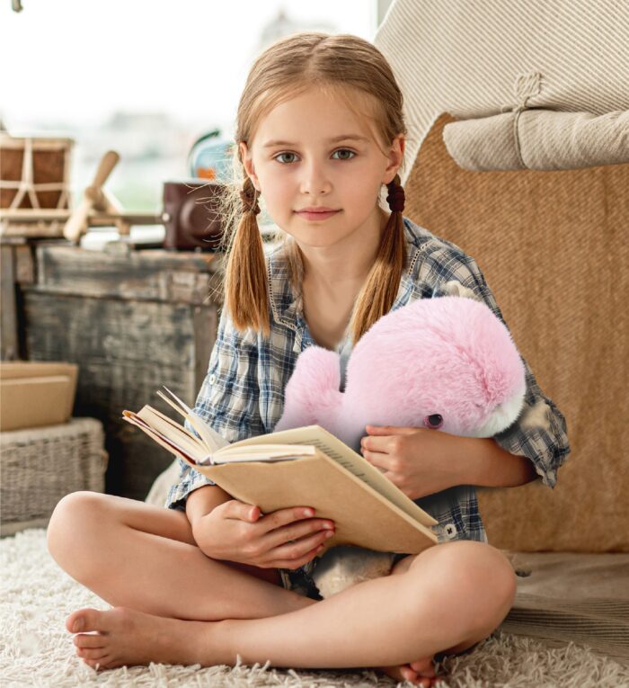 Pink Whale Small 7" - Super-Soft Plush - Image 7