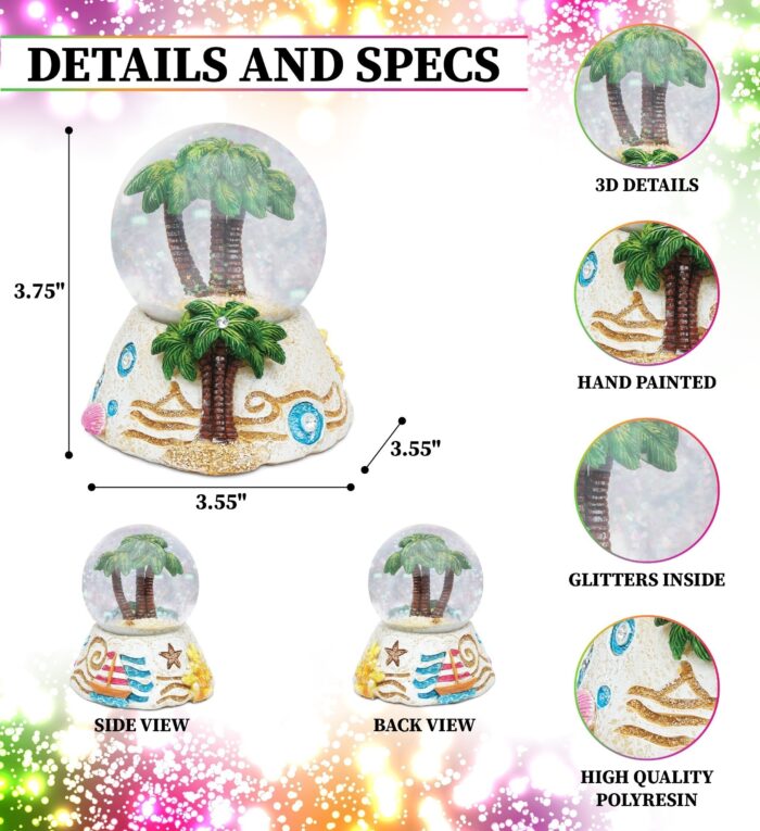 Palm Tree - Stone Snow Globe - Image 2