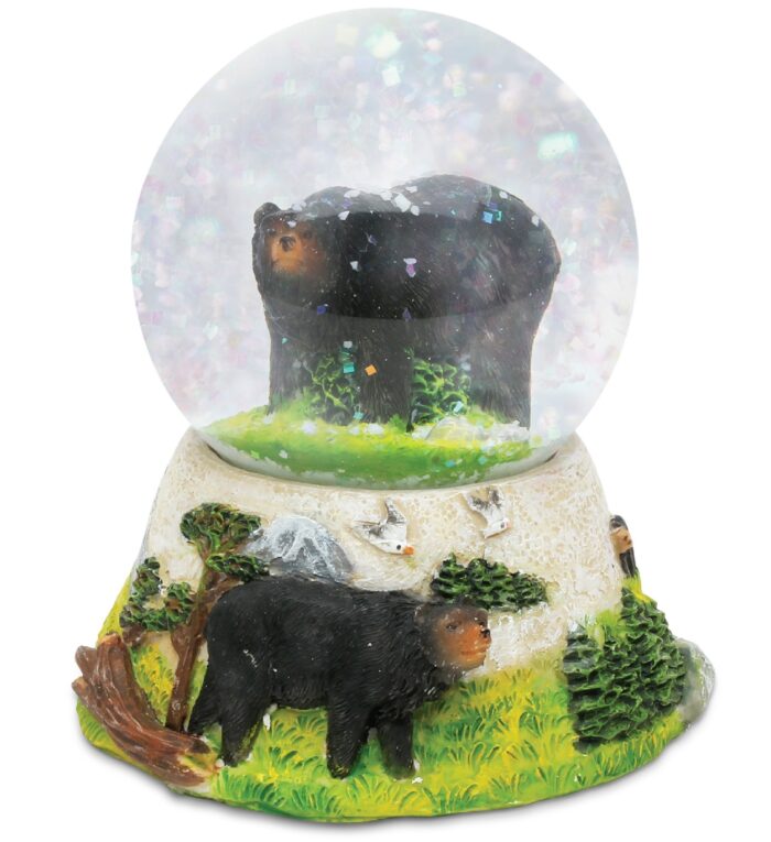 Black Bear - Stone Snow Globe