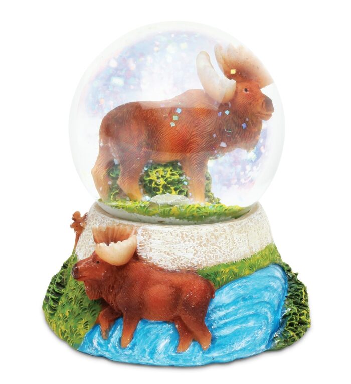 Moose - Stone Snow Globe