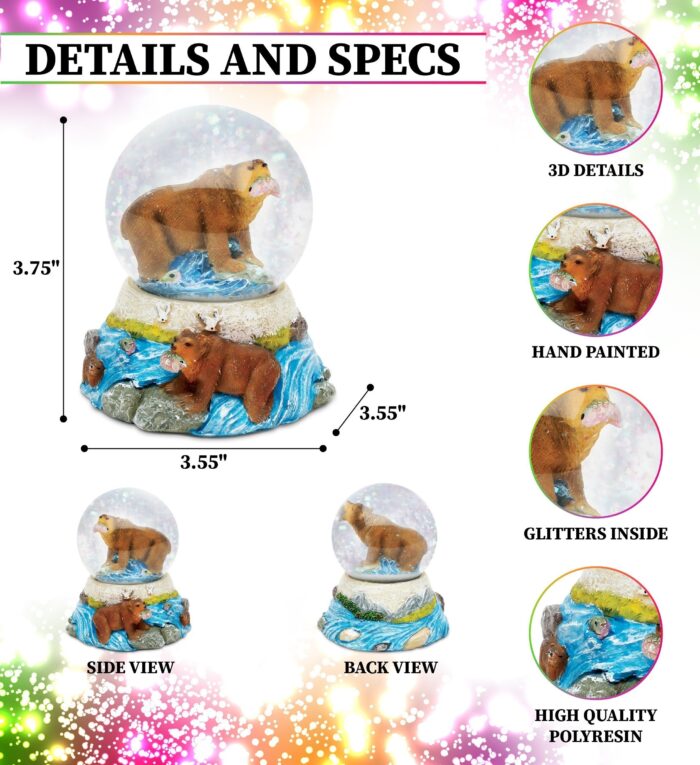 Grizzly Bear - Stone Snow Globe - Image 2