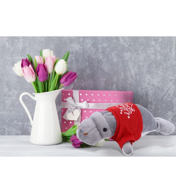9" Grey Manatee - Wild Collection Plush - Image 5