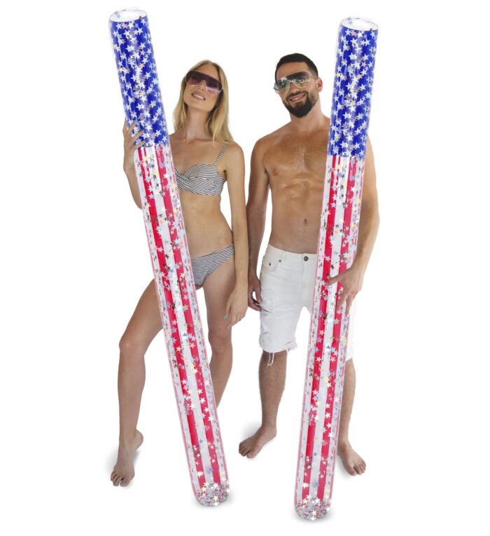 74" Noodle - Set Of 2 - USA Flag - Poza
