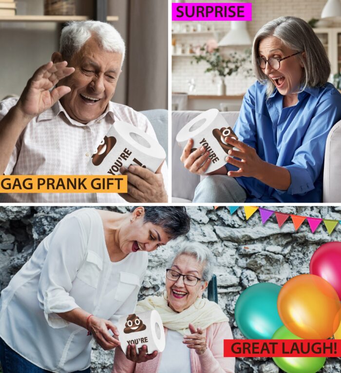 Printed TP - Holy Poop  You're 65 - Bday Number - Image 4