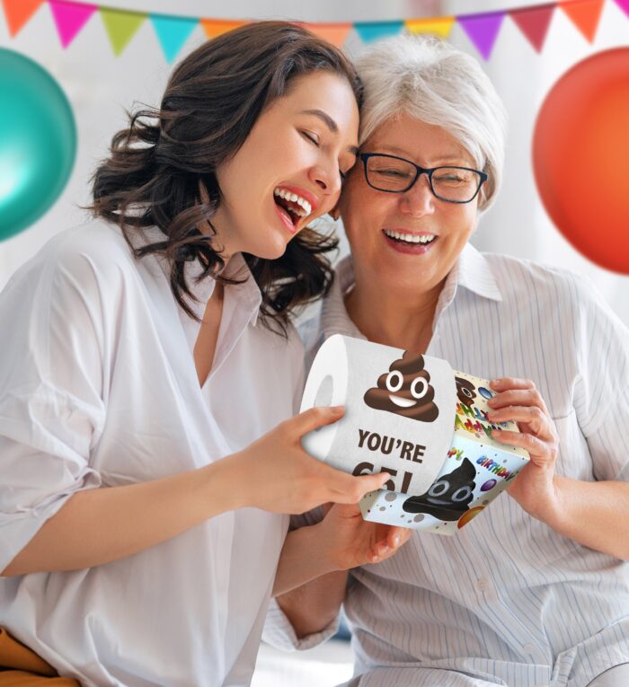 Printed TP - Holy Poop  You're 65 - Bday Number - Image 6