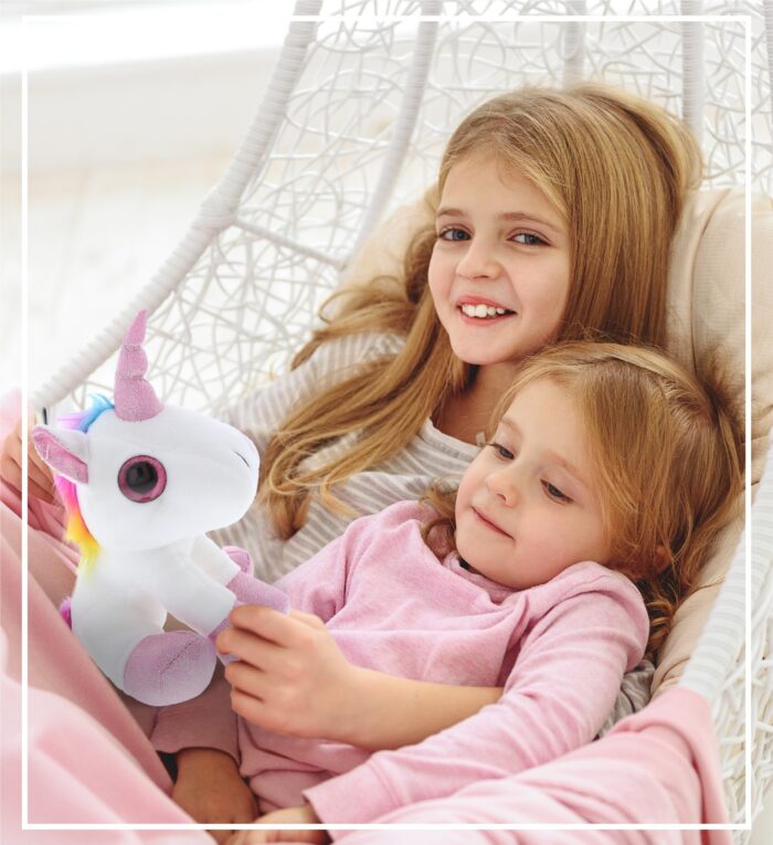 White Unicorn - Sparkle Eyes Plush - Image 7