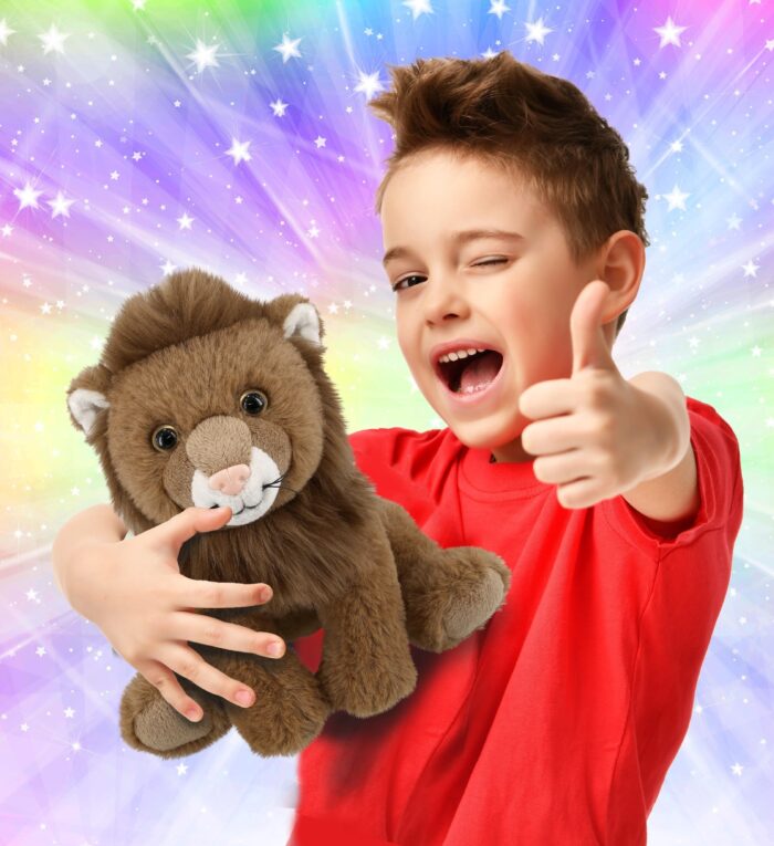 Squat Lion 8" - Super-Soft Plush - Image 2