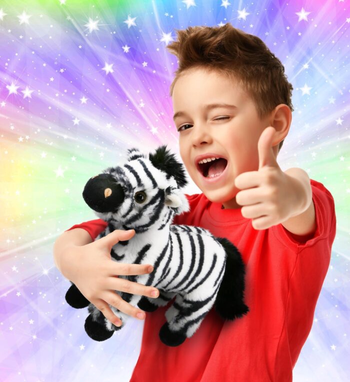 Zebra 9" - Super-Soft Plush - Image 2