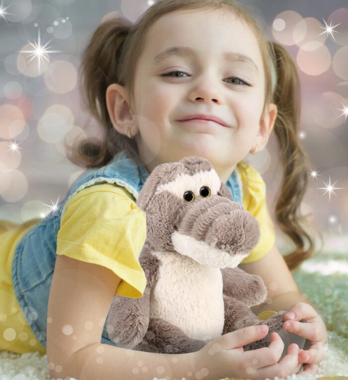 Sitting Grey Alligator - Super-Soft Plush - Image 2