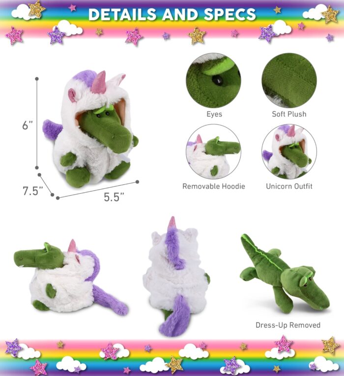 Alligator - Unicorn 6' Plush - Image 3