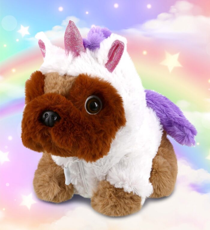 Brown Pug Dog - Unicorn Super Soft Plush - Image 5