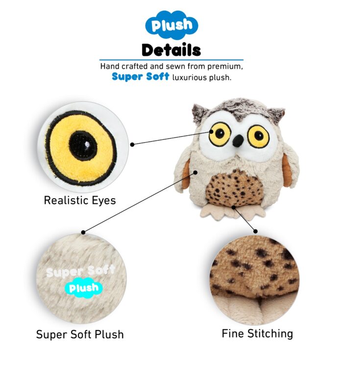 Fat Brown Owl - Super Soft Plush - Image 2