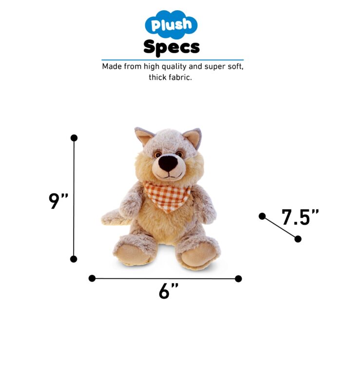 Sitting Wolf - Super-Soft Plush - Image 3