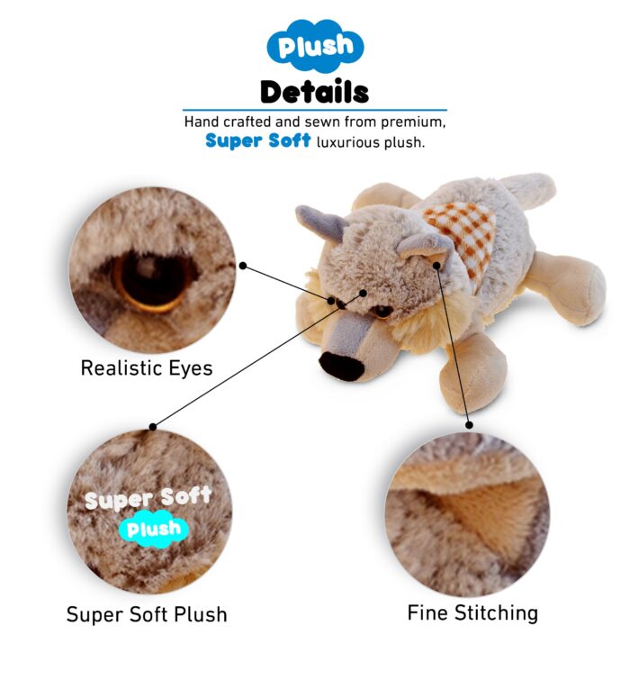 Lying Wolf - Super-Soft Plush - Image 2