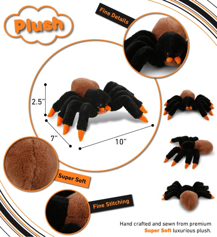 Wild Tarantula Spider 7" - Super-Soft Plush - Image 3