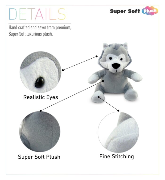 6 Inch Plush - Wolf - Image 2