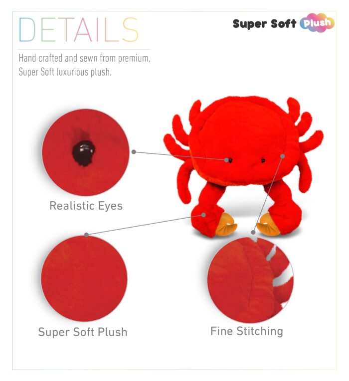 Xl Crab - Stylish Plush Pillow - Image 2