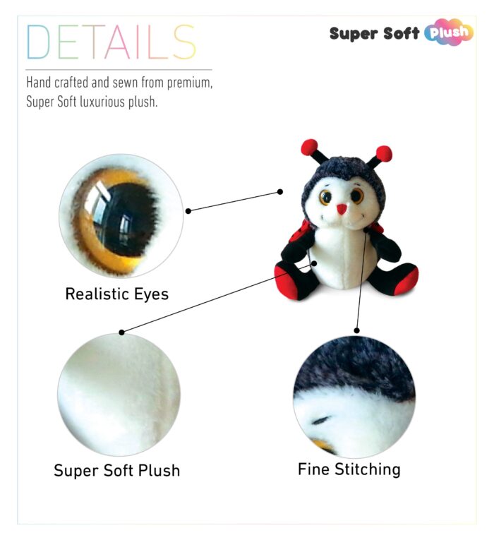 Sitting Lady Bug - Super Soft Plush - Image 2