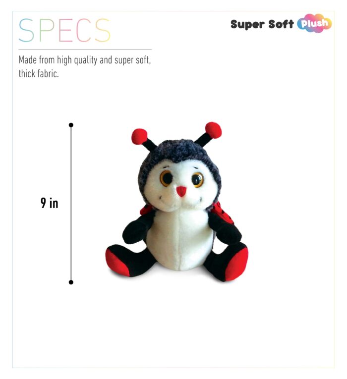Sitting Lady Bug - Super Soft Plush - Image 3