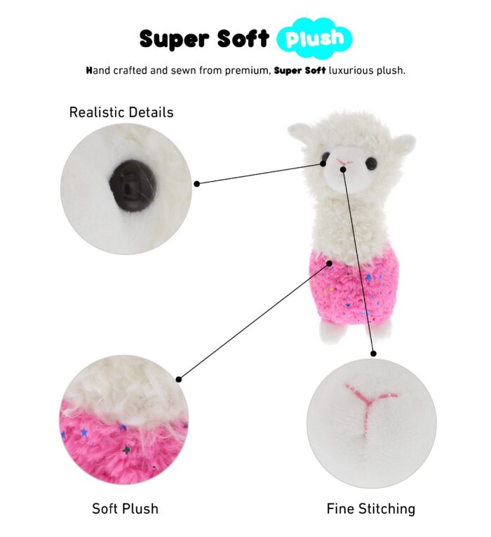 Sparkle Pink Llama - Plush - Image 2