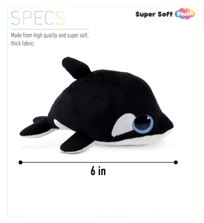Killer Whale - Big Eye 6 Inch Plush - Image 3