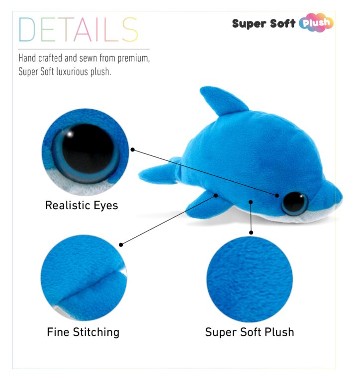 Dolphin - Big Eye 6 Inch Plush - Image 2