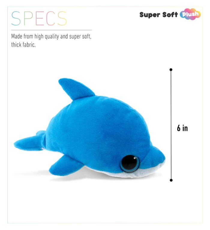 Dolphin - Big Eye 6 Inch Plush - Image 3