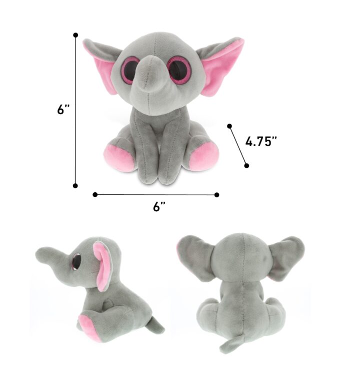 Small Elephant - Sparkle Eyes Plush - Image 3