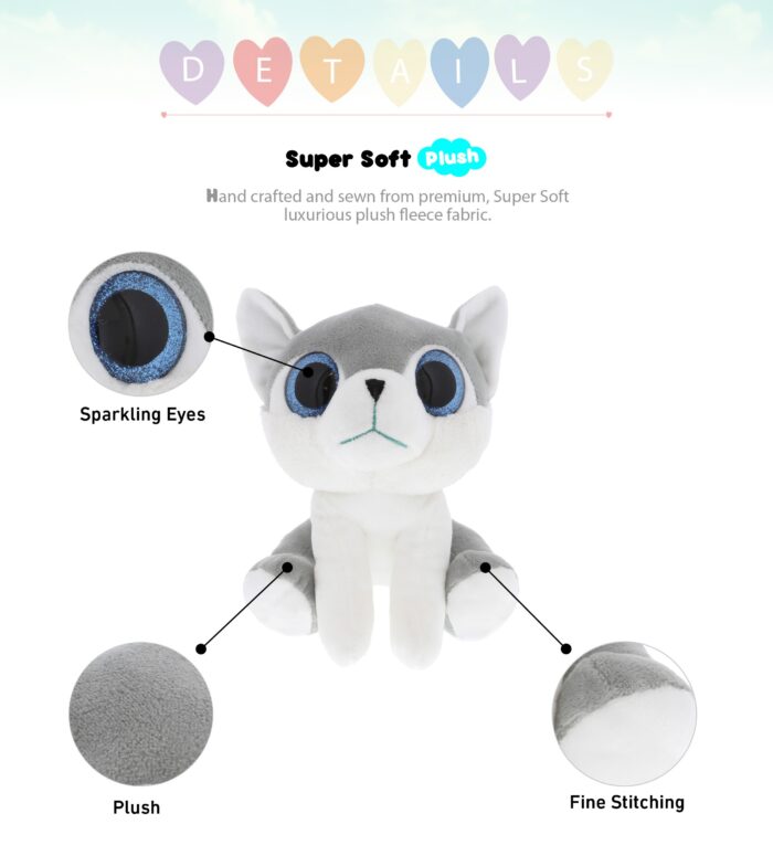 Small Wolf - Sparkle Eyes Plush - Image 2