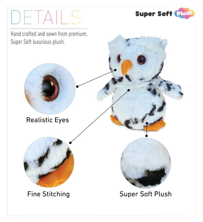 White Owl - Super Soft Plush - Image 2