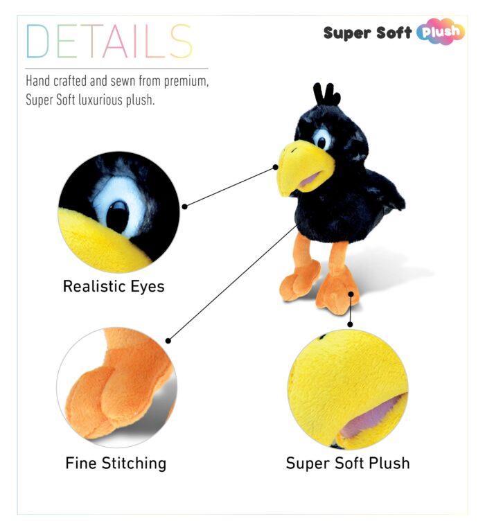 Sitting Crow - Super Soft Plush - Image 2