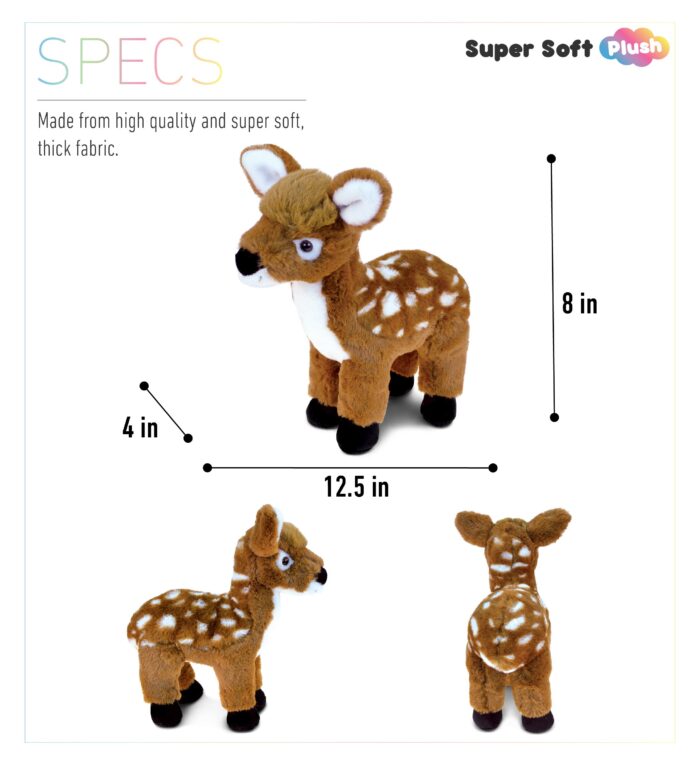 Standing Deer Large - Super Soft Plush - Image 3