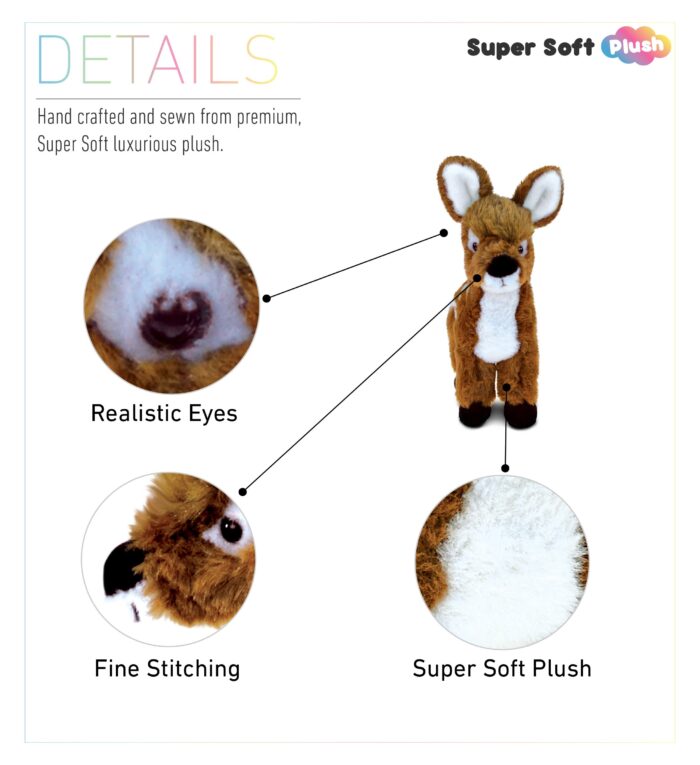 Standing Deer Small - Super Soft Plush - Image 2