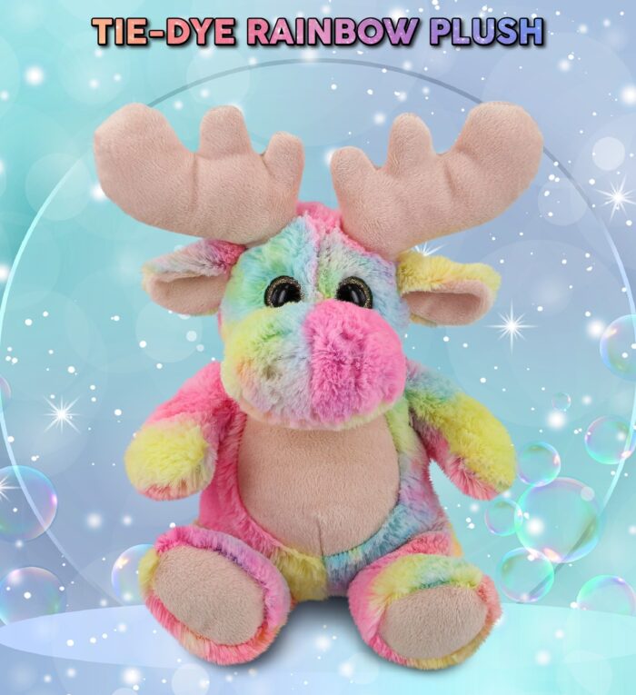 Rainbow Moose 9" - Super-Soft Plush - Image 2