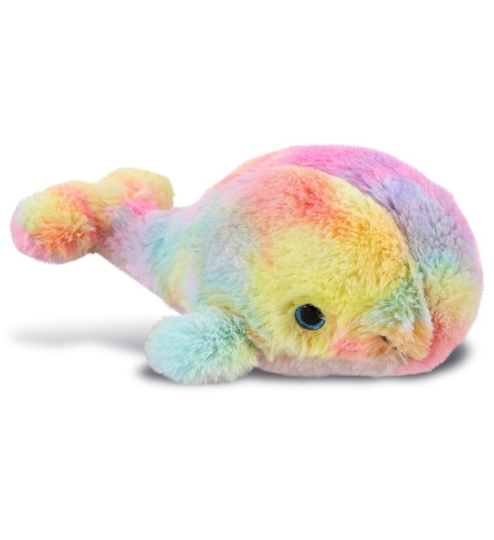 Rainbow Whale Small 7" - Super-Soft Plush