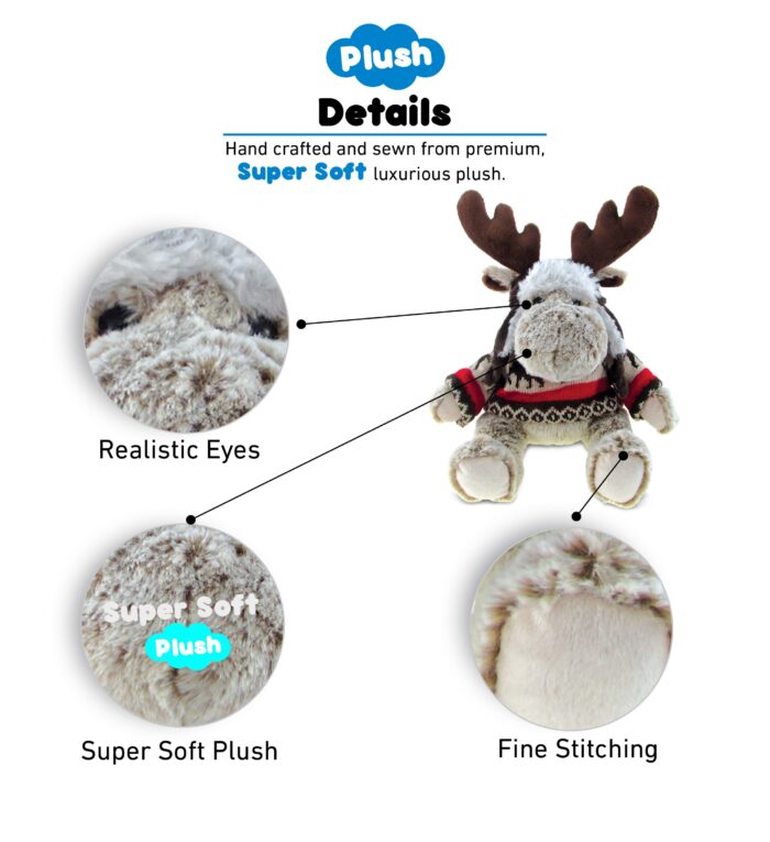 Moose - Super Soft Plush With Clothes - Image 2