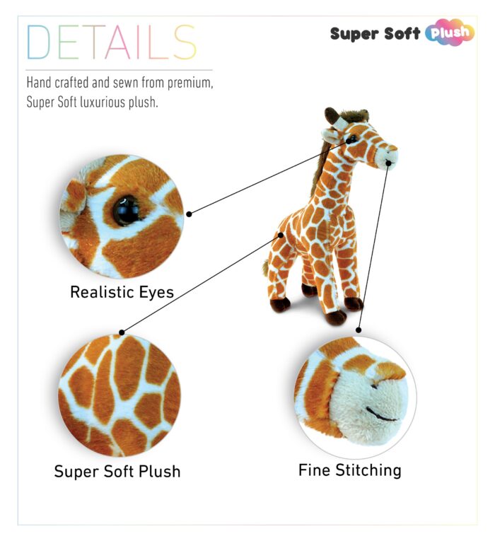 Wild Small Giraffe - Super Soft Plush - Image 2
