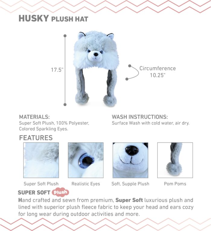 Husky - Super Soft Plush Hat - Image 2