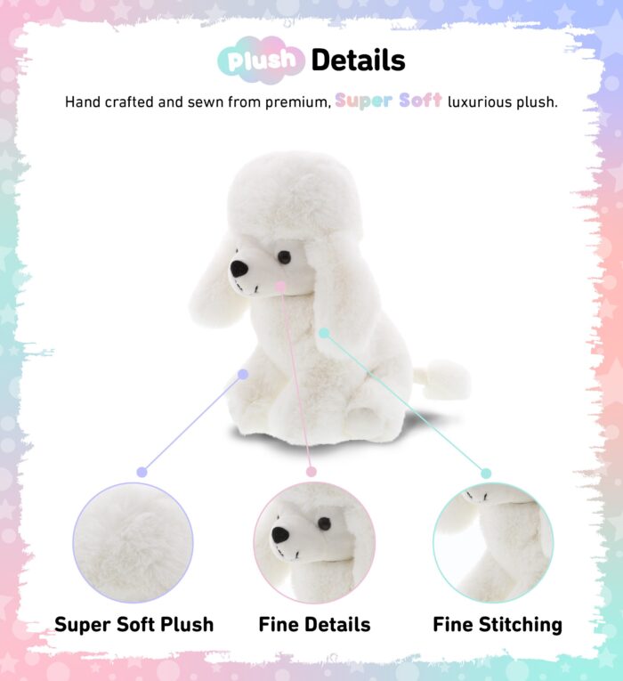 White Poodle Dog - Super Soft Plush - Image 2