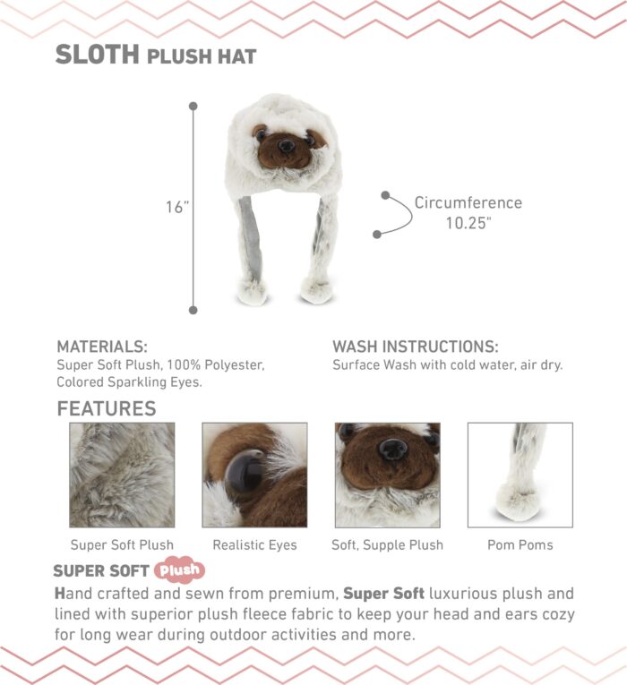 Sloth - Super Soft Plush Hat - Image 2