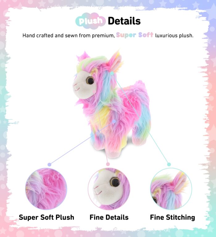 Rainbow Llama - Super Soft Plush - Image 2