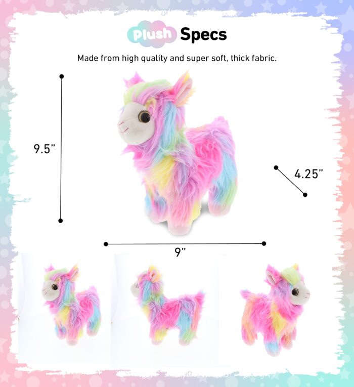 Rainbow Llama - Super Soft Plush - Image 3