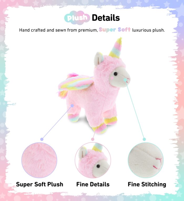 Pink Flying Llamacorn - Super Soft Plush - Image 2