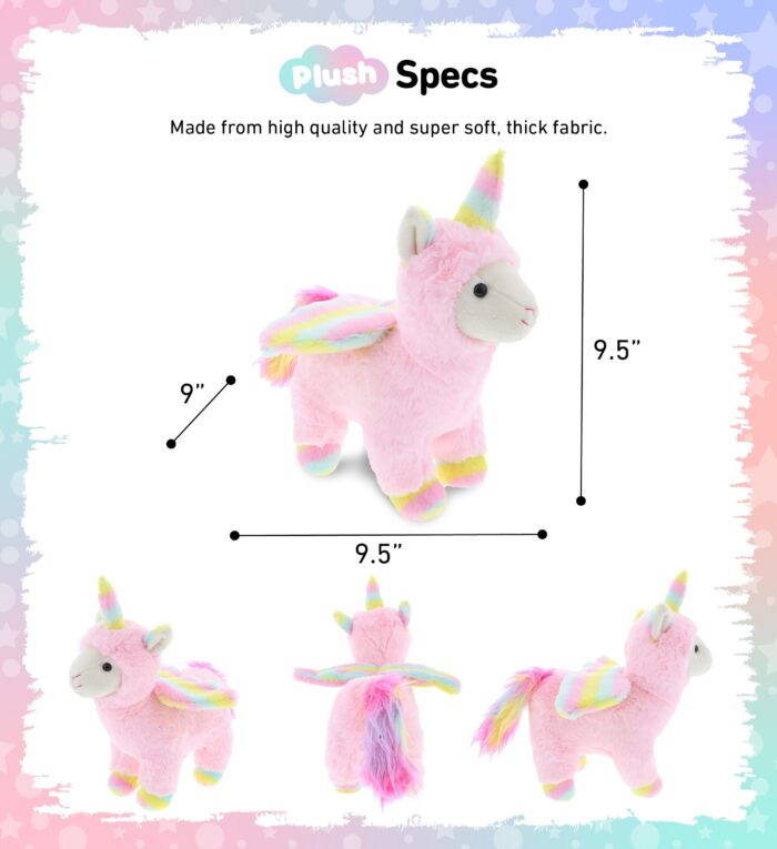 Pink Flying Llamacorn - Super Soft Plush - Image 3